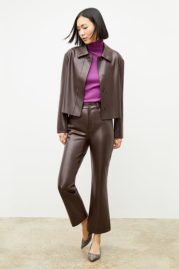 Archie Pant - Vegan Leather :: Brown