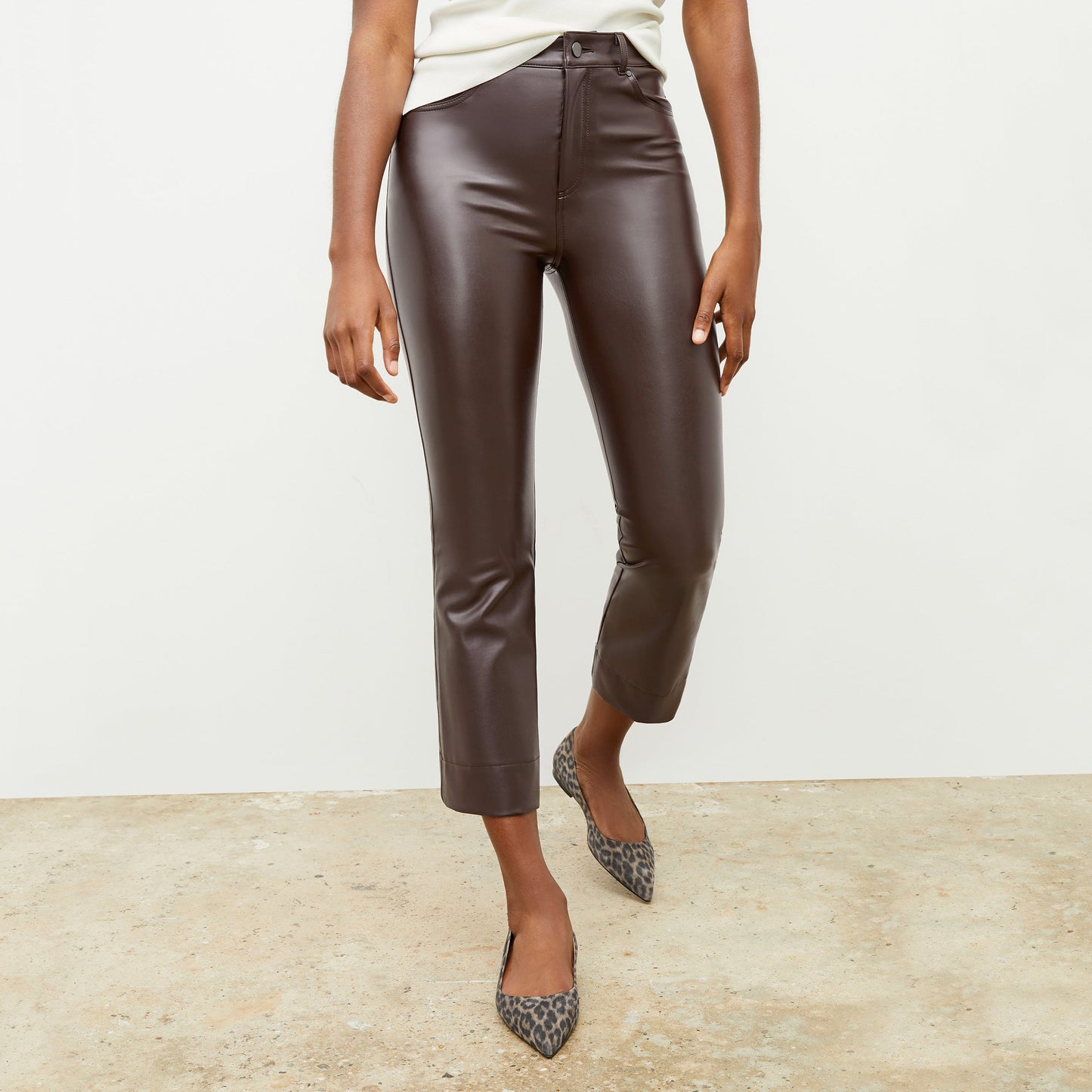 Archie Pant - Vegan Leather :: Brown