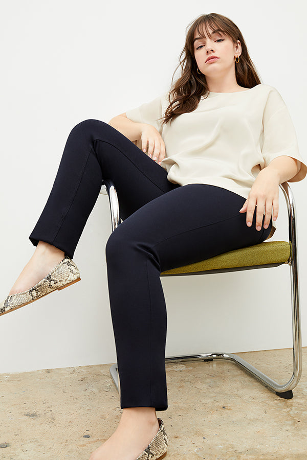 Annika Tee - Washable Silk :: Ivory