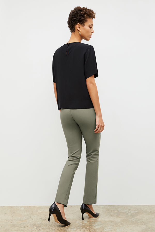 Annika Tee - Washable Silk :: Black