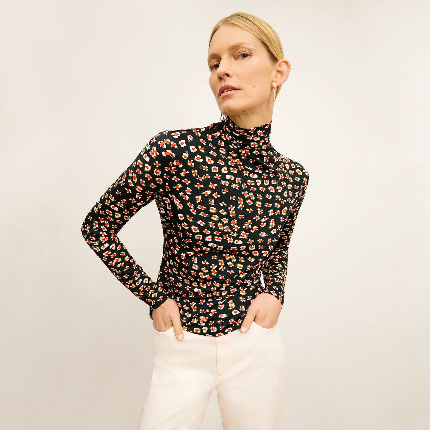 Axam Layering Turtleneck - Printed Jersey :: Kaleidoscope Print
