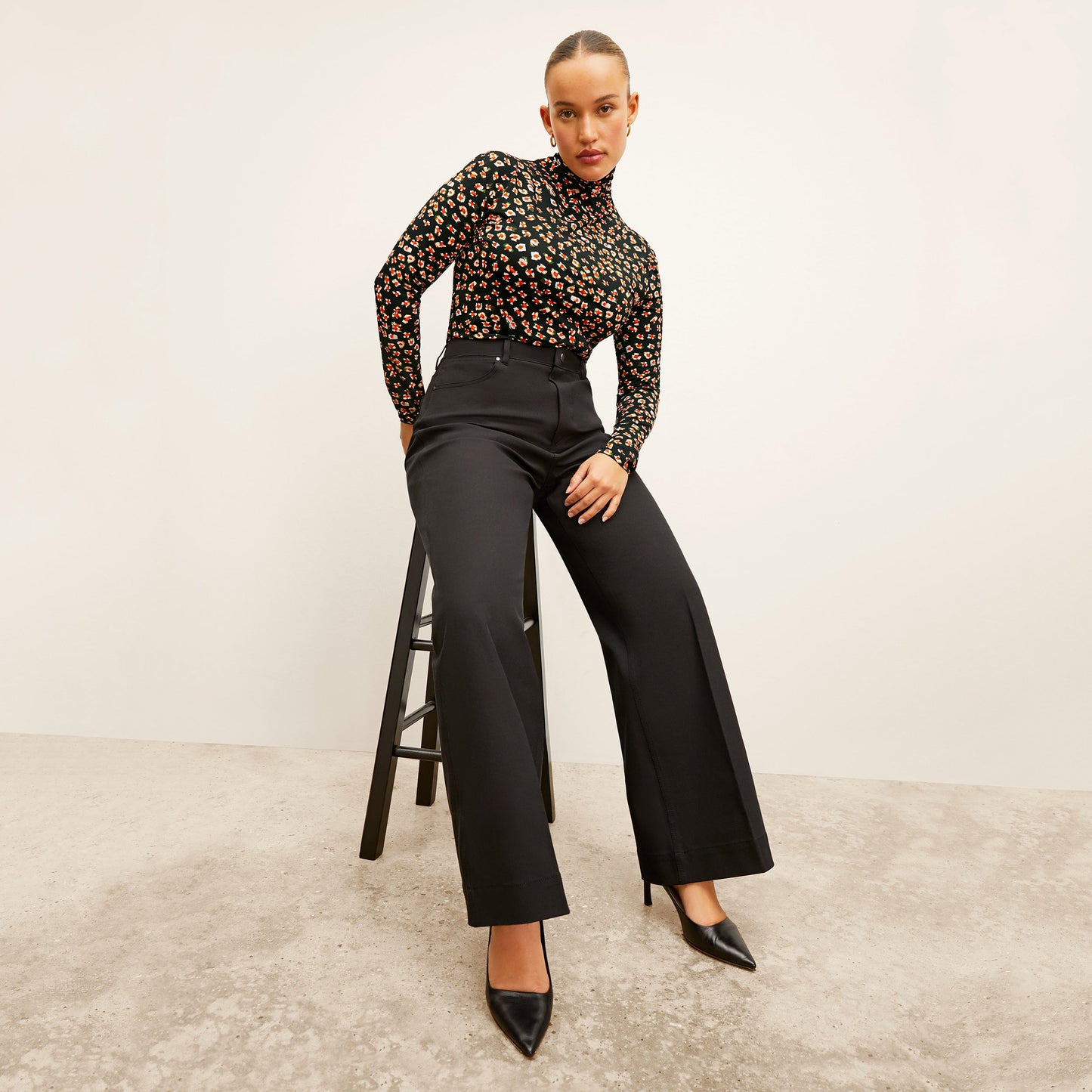 Axam Layering Turtleneck - Printed Jersey :: Kaleidoscope Print