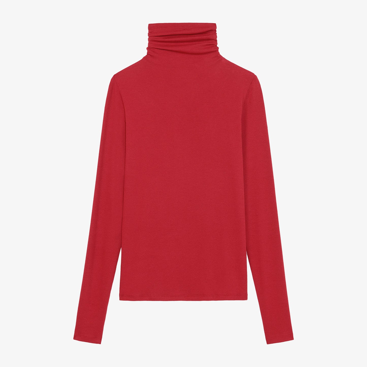 Axam Layering Turtleneck - Organic Ribbed Pima Cotton :: Cardinal