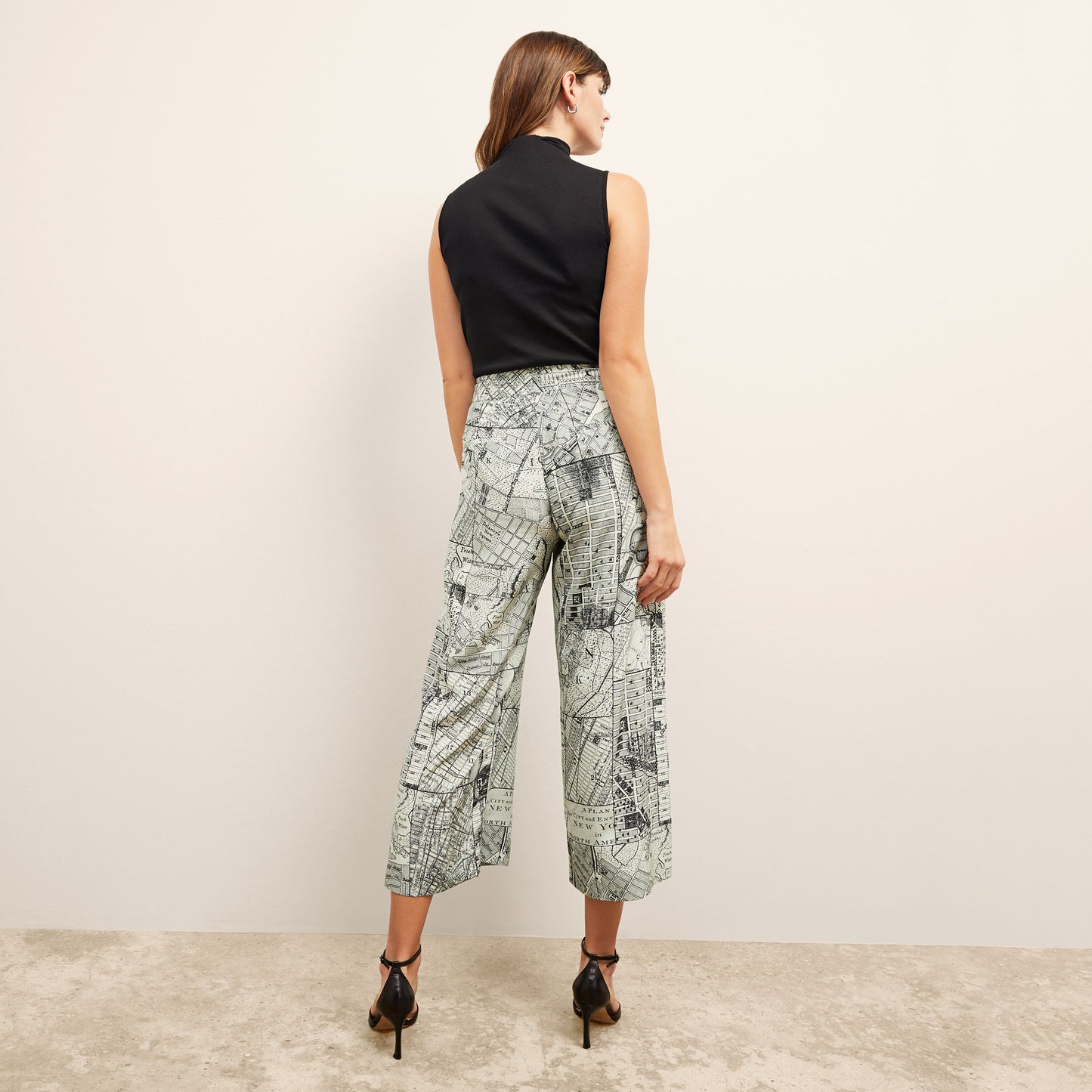 Zhou Culotte - Washable Silk :: Borough Print