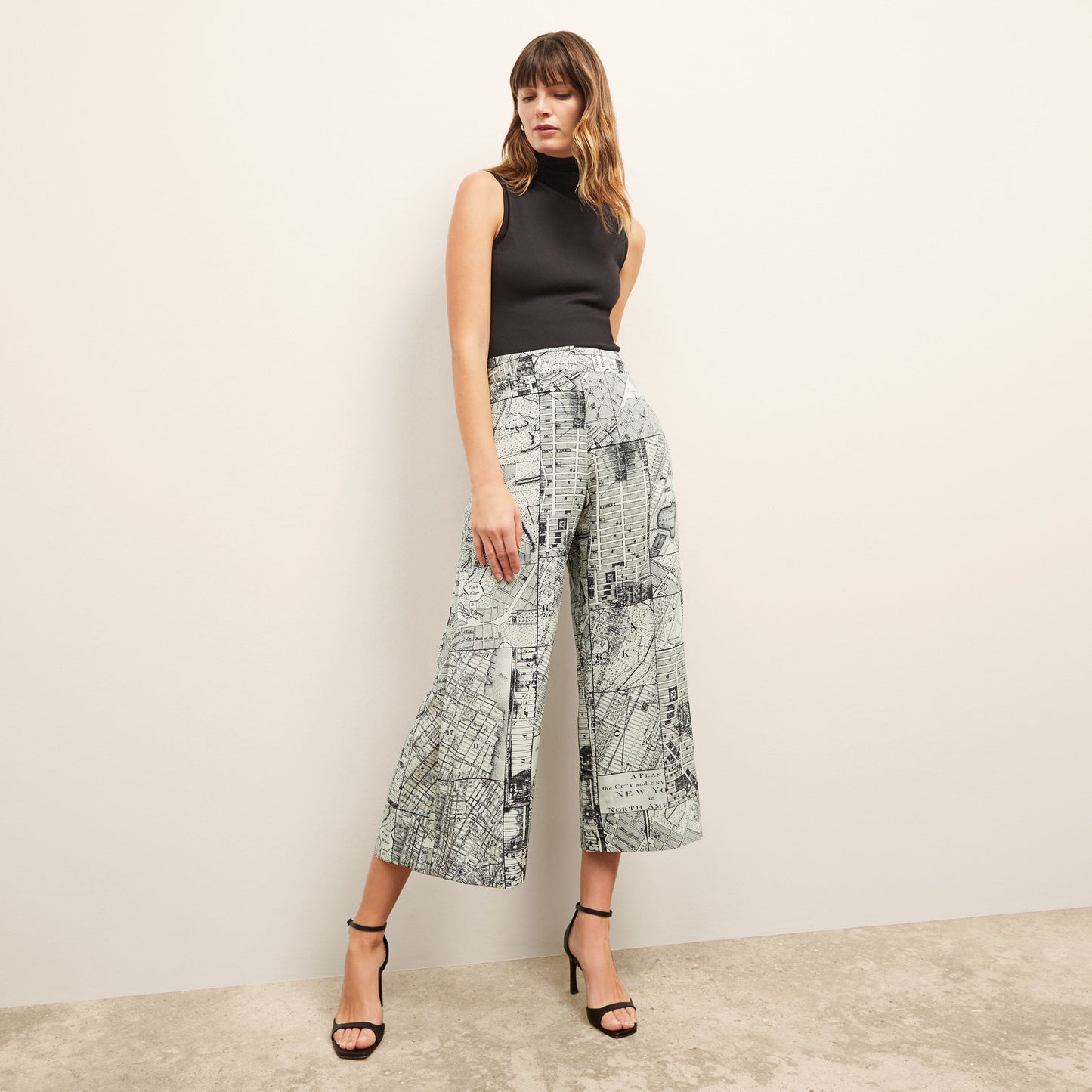 Zhou Culotte - Washable Silk :: Borough Print