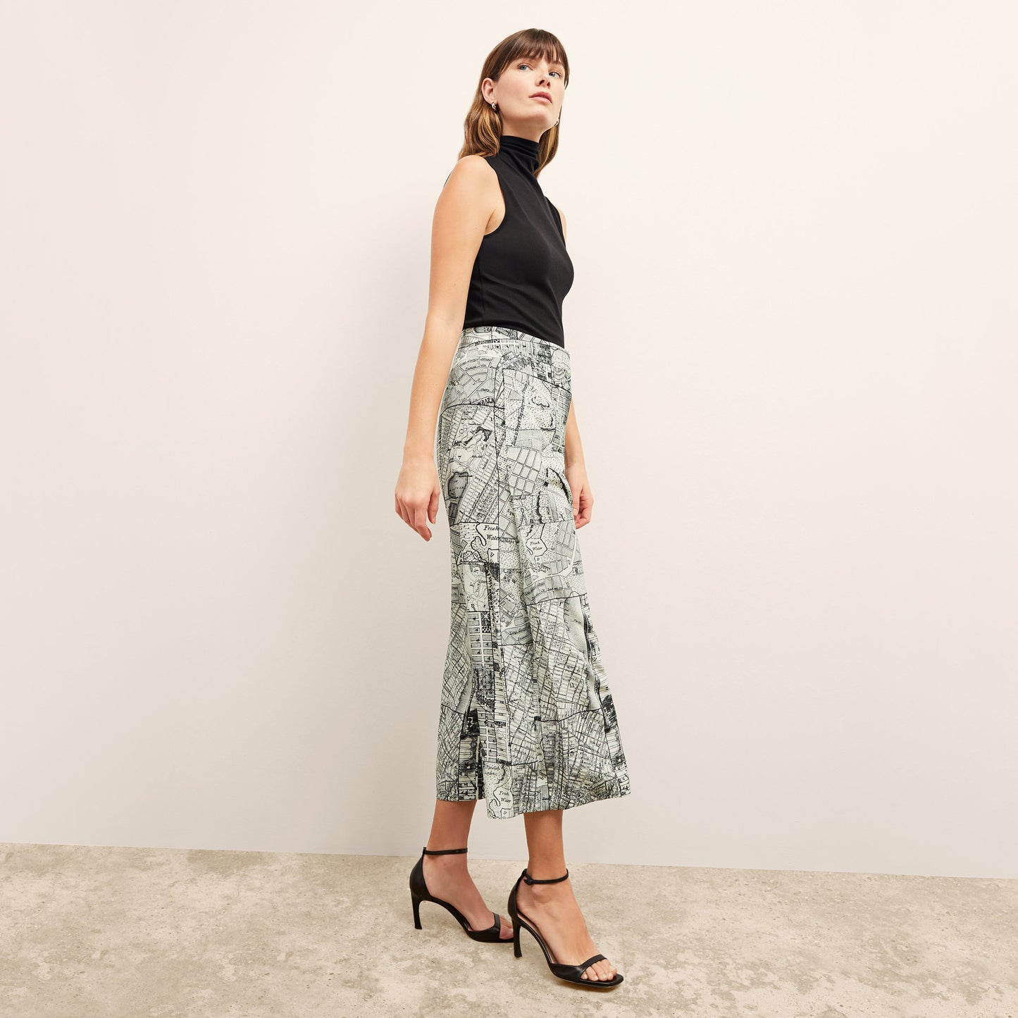 Zhou Culotte - Washable Silk :: Borough Print