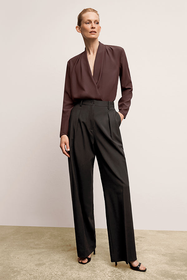 Antoinette Top - Eco Soft Wave :: Espresso