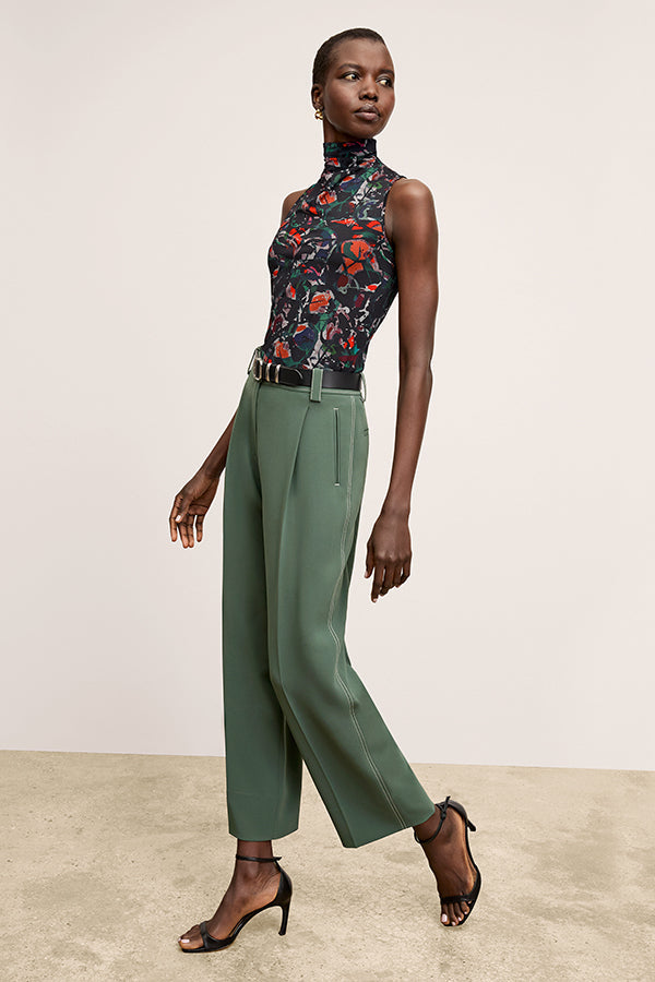 Arlo Breeze Pant - Everyday Crepe :: Dusty Pine