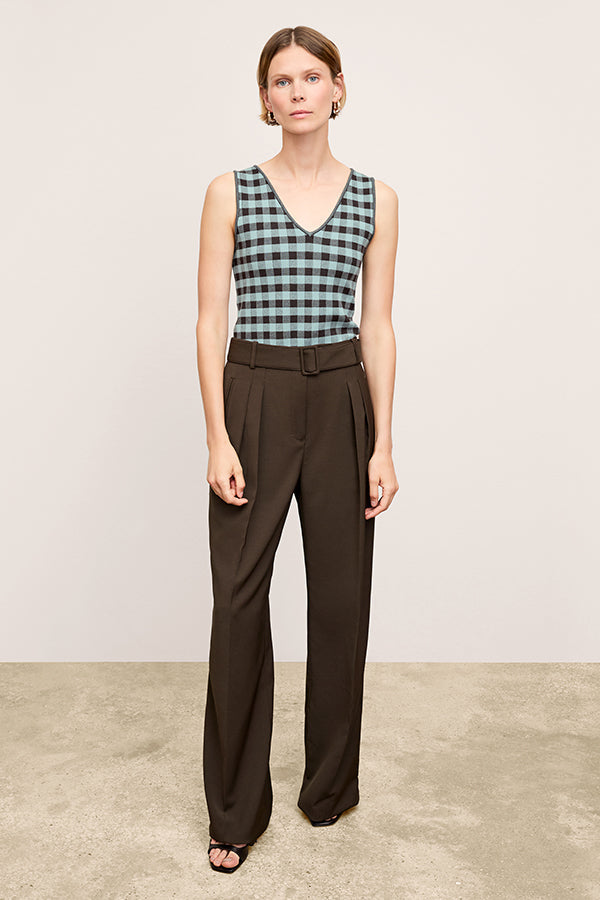 Bia Pleated Trouser - Air Twill :: Date