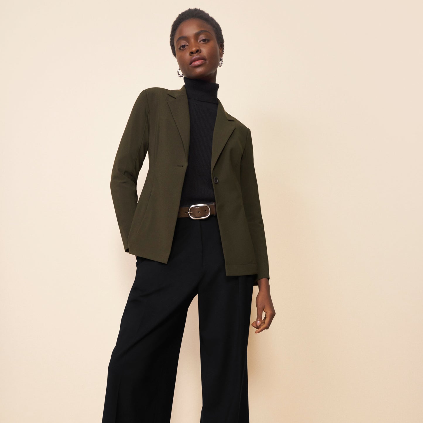 Zuri Pant - Washable Wool Twill :: Black