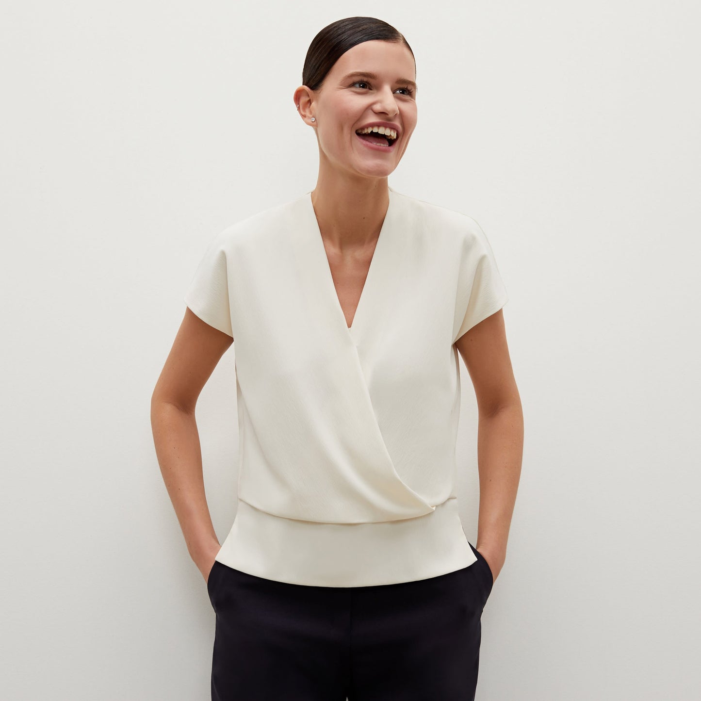 Antonia Top - Eco Soft Wave :: Ivory