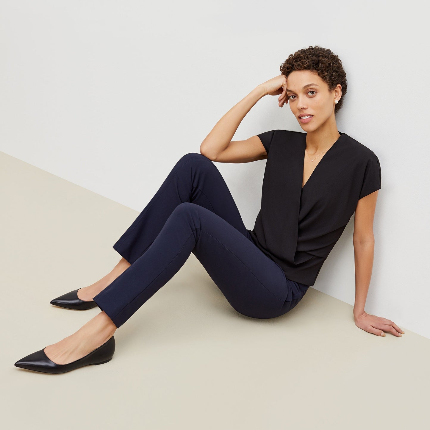 Antonia Top - Eco Soft Wave :: Black