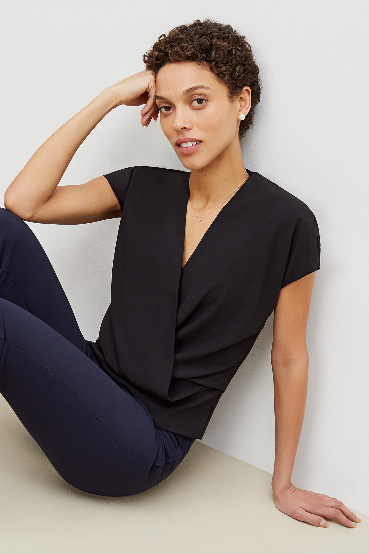 Antonia Top - Eco Soft Wave :: Black