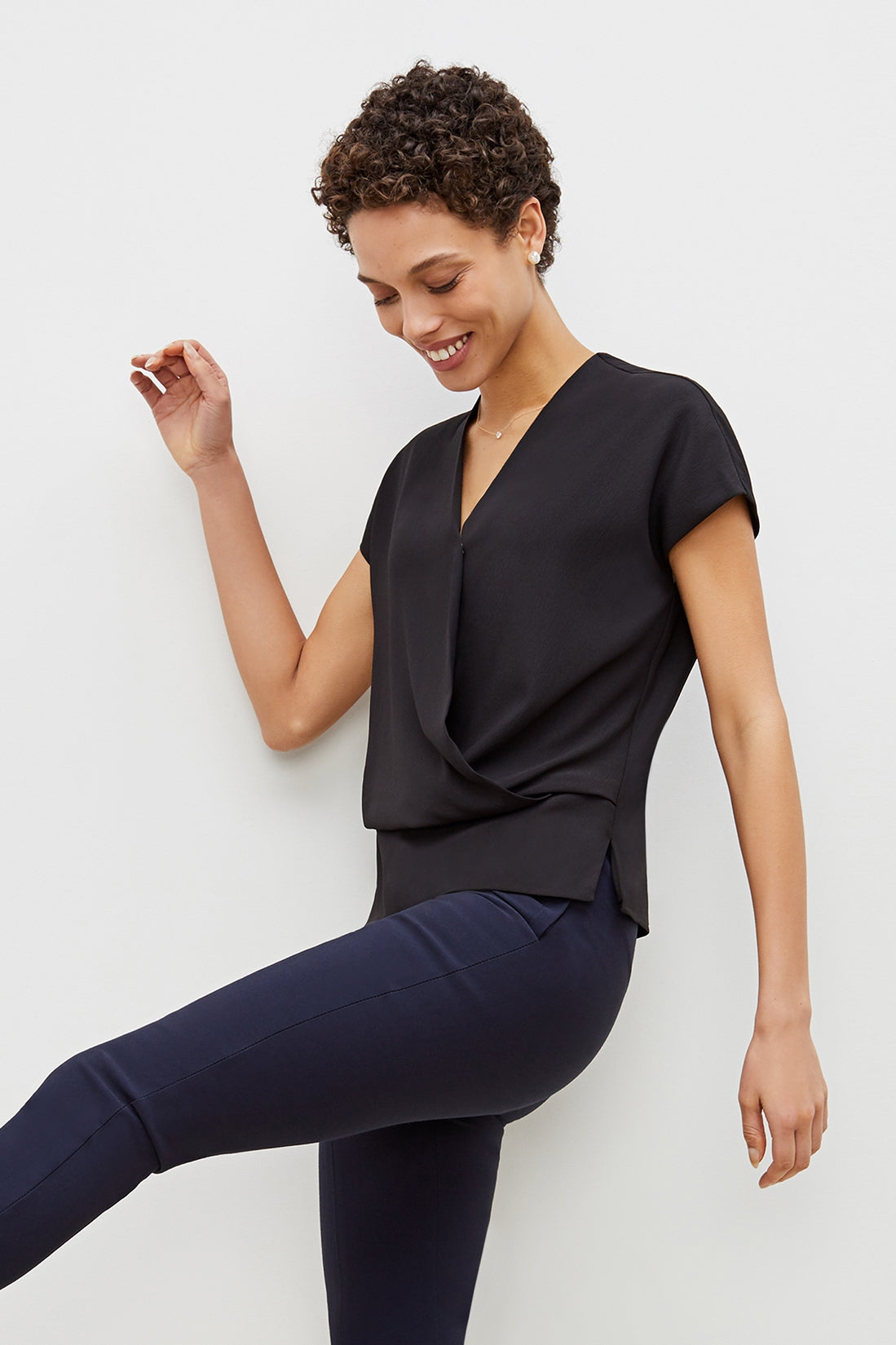 Antonia Top - Eco Soft Wave :: Black