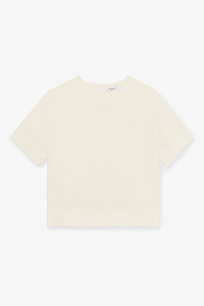 Annika Tee - Washable Silk :: Ivory