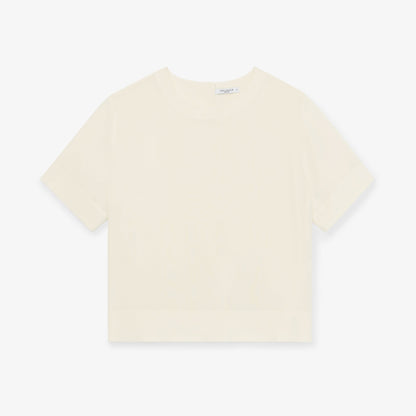 Annika Tee - Washable Silk :: Ivory