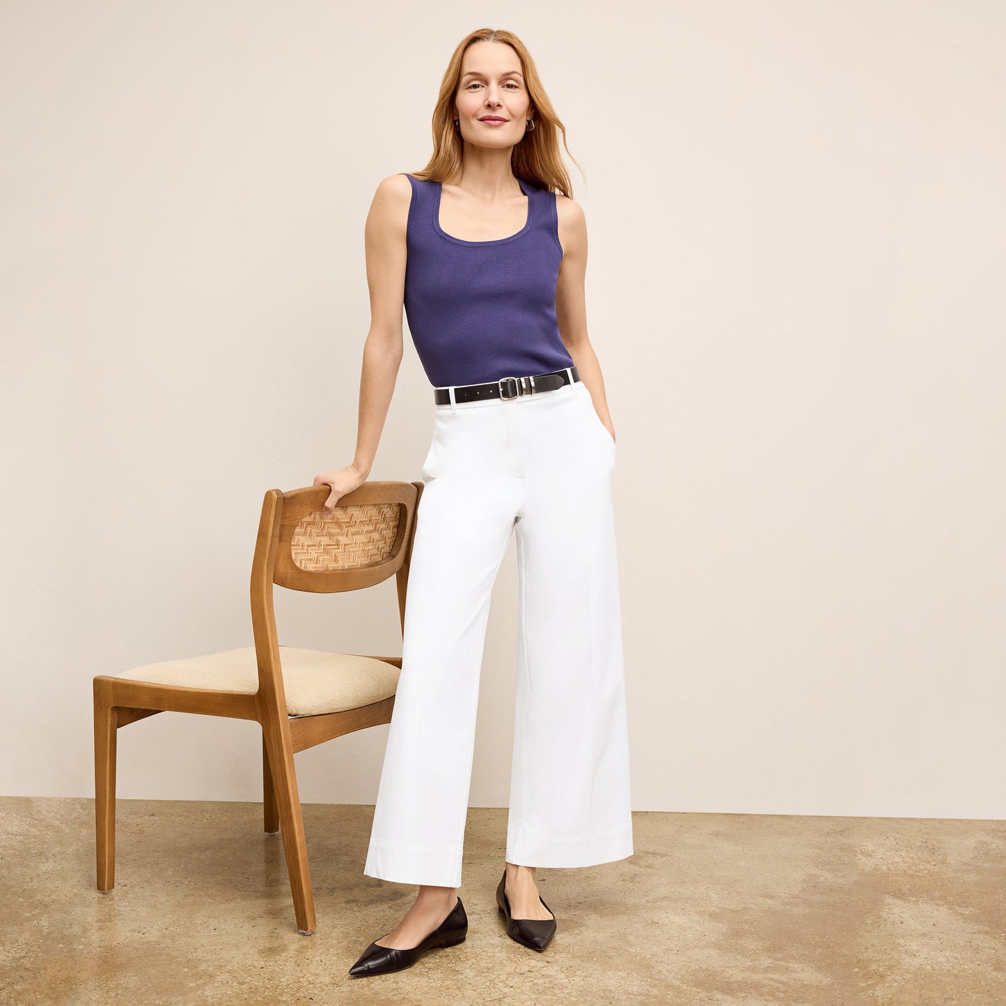 Abby Jean - Eco Better Than Denim :: White