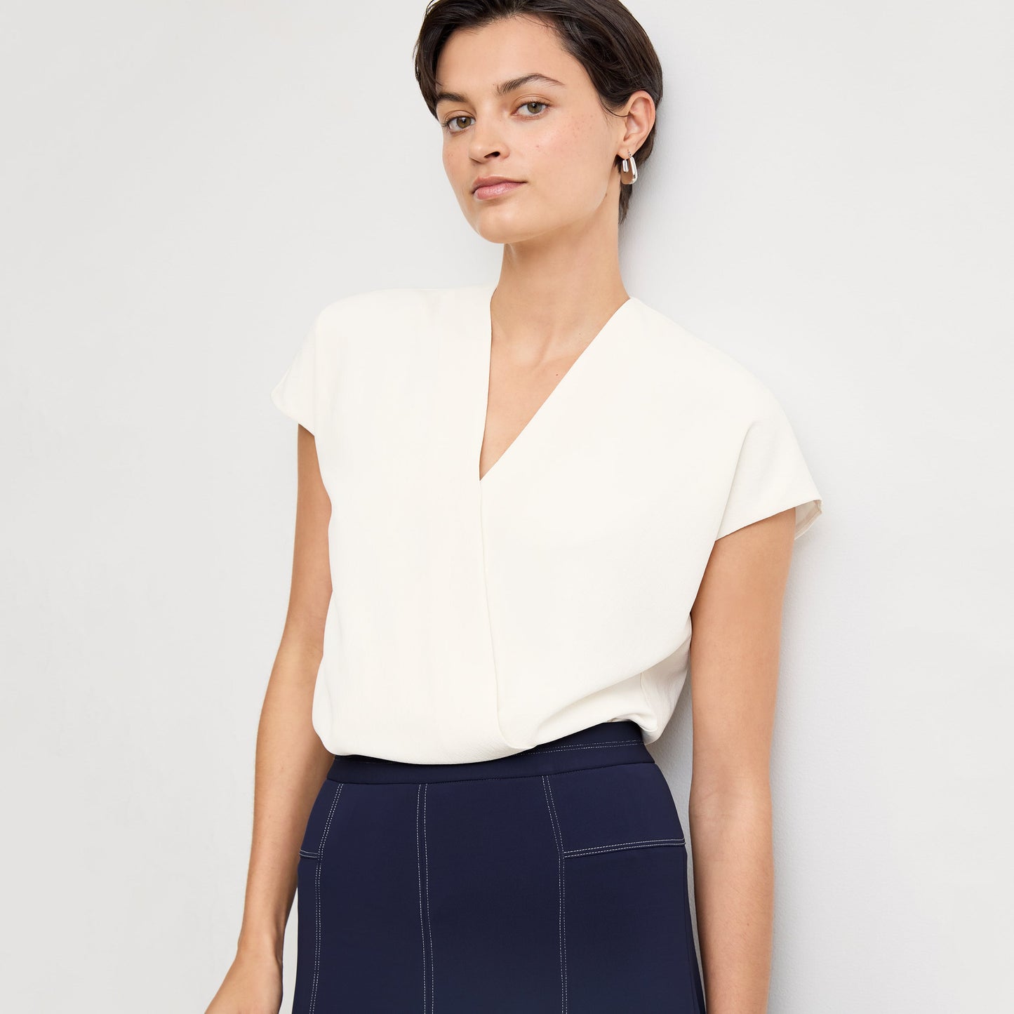 Antonia Top - Eco Soft Wave :: Ivory