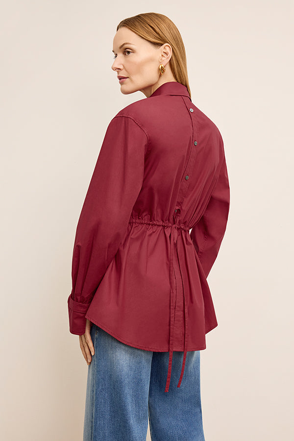 Bentley Al Fresco Shirt - Cotton Poplin :: Cinnabar