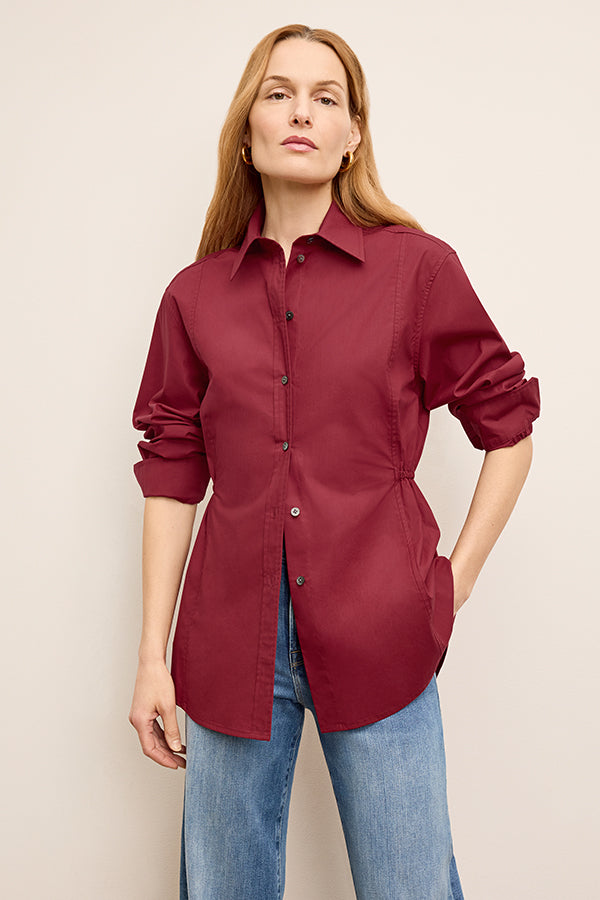 Bentley Al Fresco Shirt - Cotton Poplin :: Cinnabar