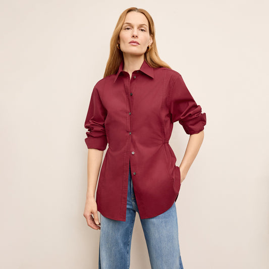 Bentley Al Fresco Shirt - Cotton Poplin :: Cinnabar