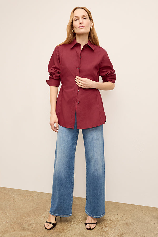 Bentley Al Fresco Shirt - Cotton Poplin :: Cinnabar