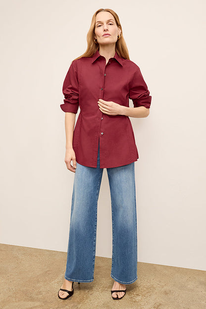 Bentley Al Fresco Shirt - Cotton Poplin :: Cinnabar