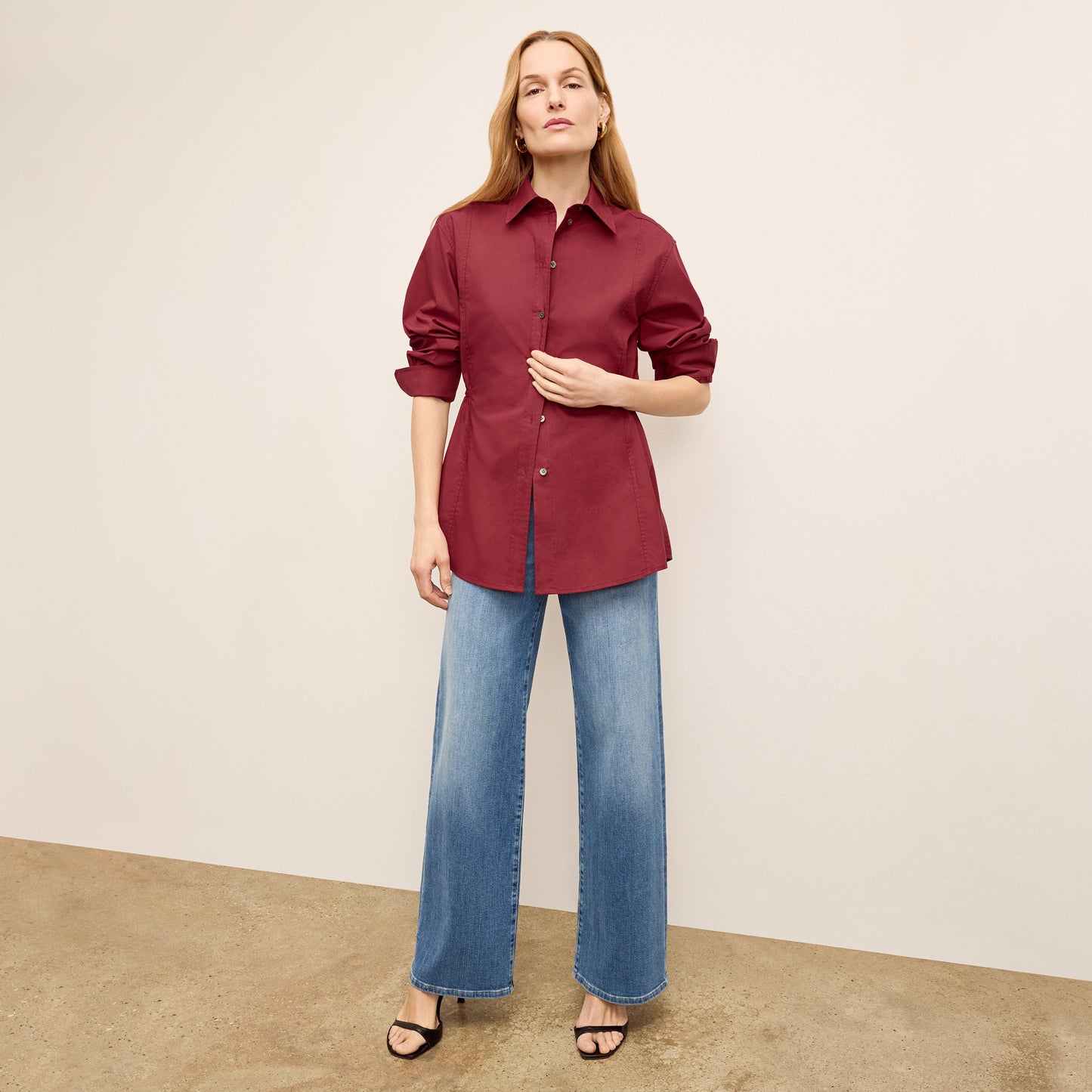 Bentley Al Fresco Shirt - Cotton Poplin :: Cinnabar