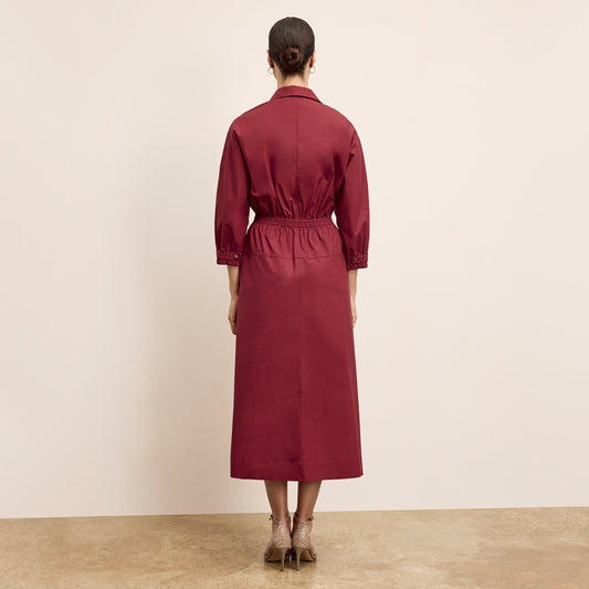 Boden Al Fresco Dress - Cotton Poplin :: Cinnabar