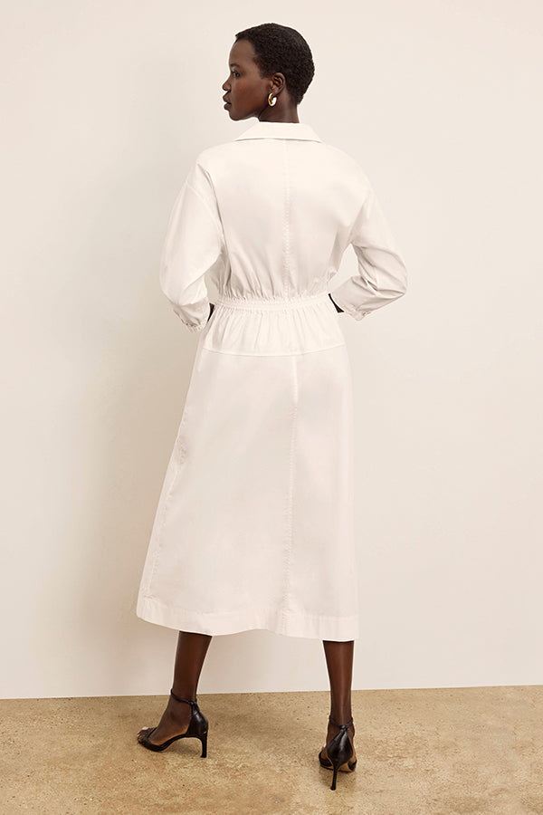 Boden Al Fresco Dress - Cotton Poplin :: Eggshell