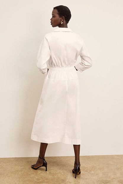 Boden Al Fresco Dress - Cotton Poplin :: Eggshell