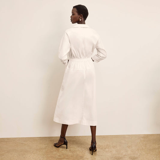 Boden Al Fresco Dress - Cotton Poplin :: Eggshell