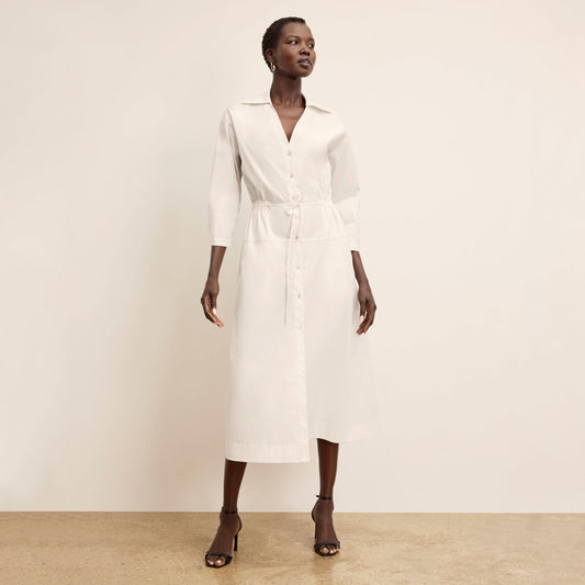 Boden Al Fresco Dress - Cotton Poplin :: Eggshell