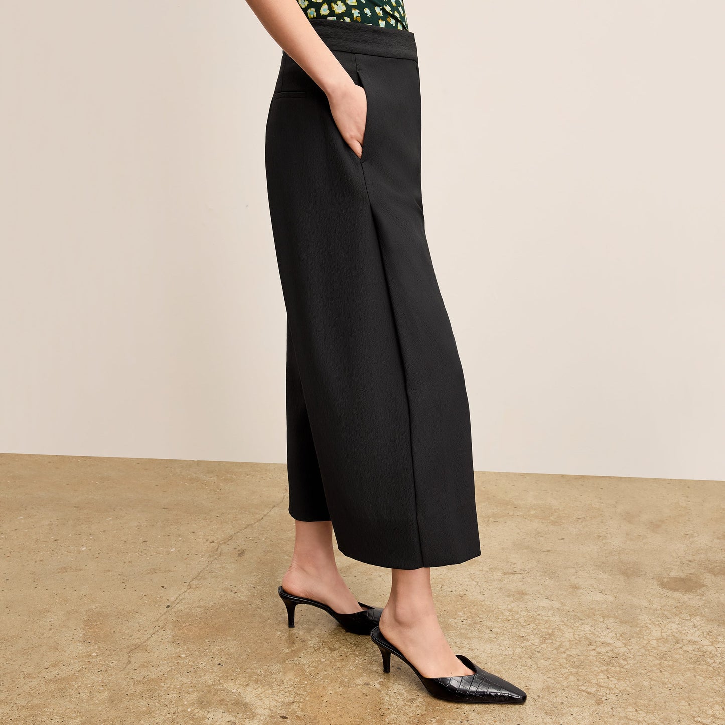 Zhou Culotte - Eco Heavy Soft Wave :: Black