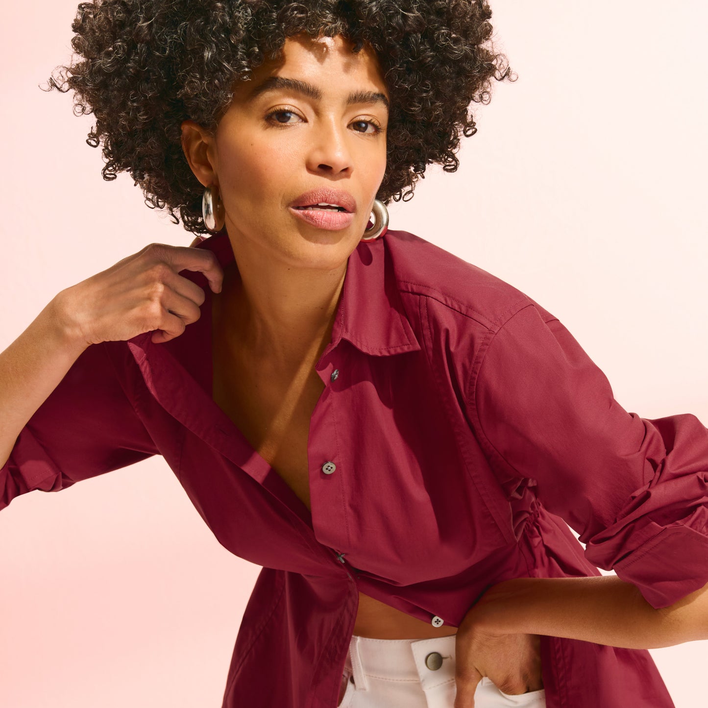 Bentley Al Fresco Shirt - Cotton Poplin :: Cinnabar