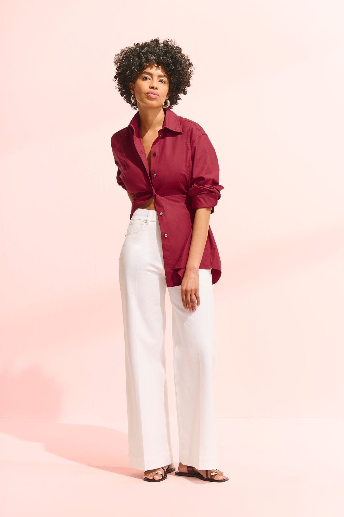 Bentley Al Fresco Shirt - Cotton Poplin :: Cinnabar