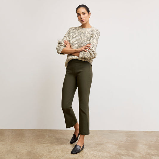 Kick Flare Foster Pant - Eco PowerStretch :: Dark Olive