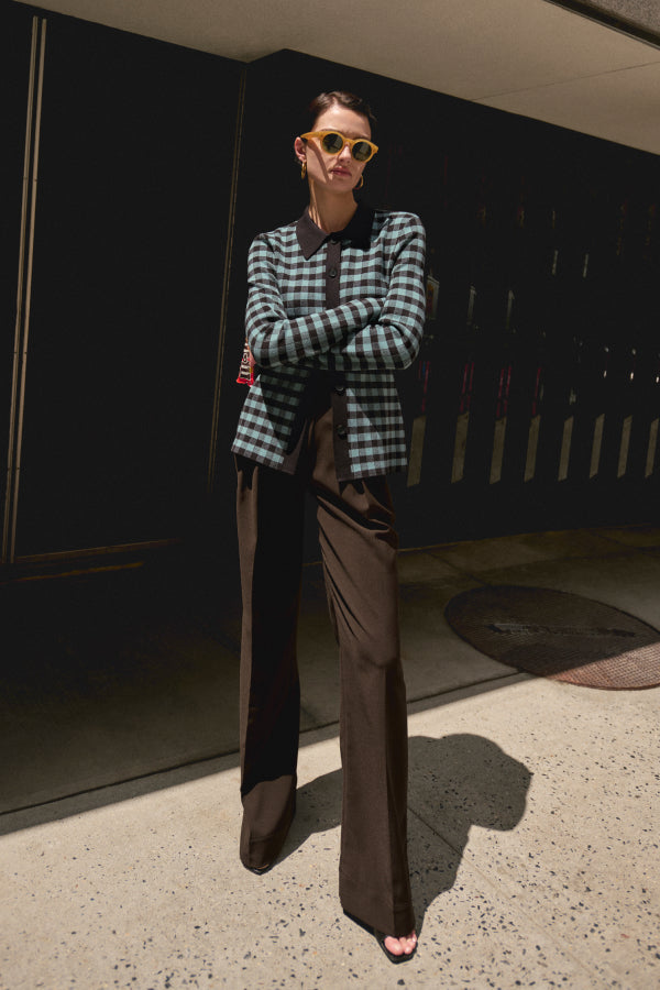 Bia Pleated Trouser - Air Twill :: Date