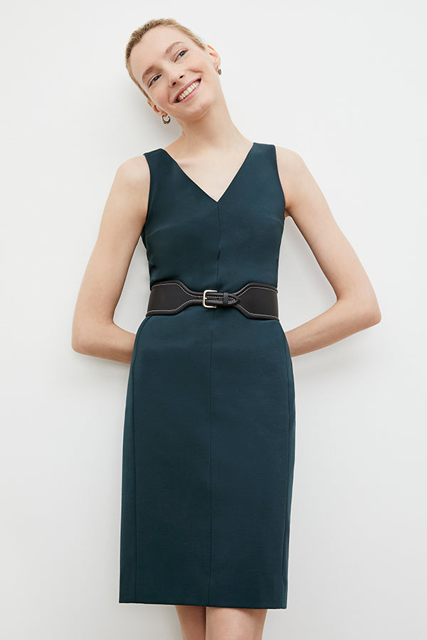 Wide Stitched Belt :: Black