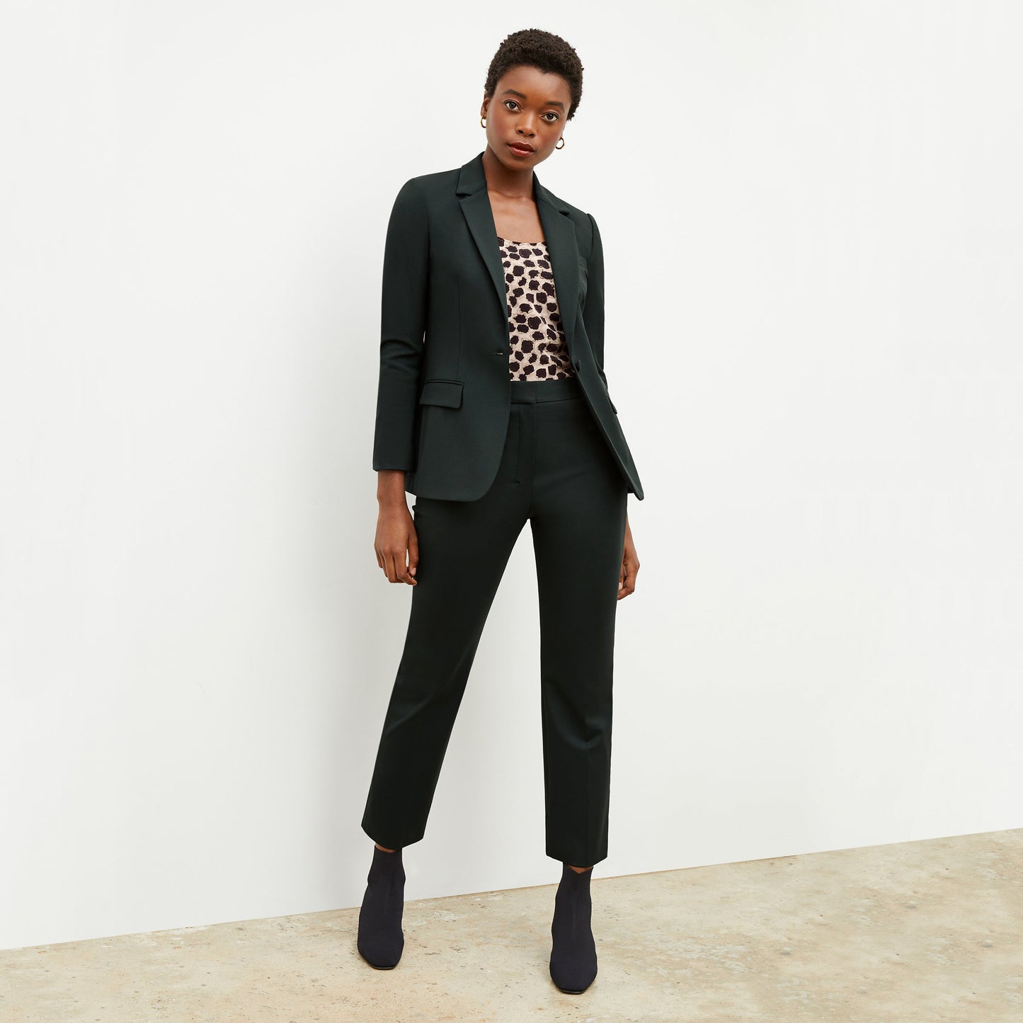 Yiyan Blazer - Wool Twill :: Forest