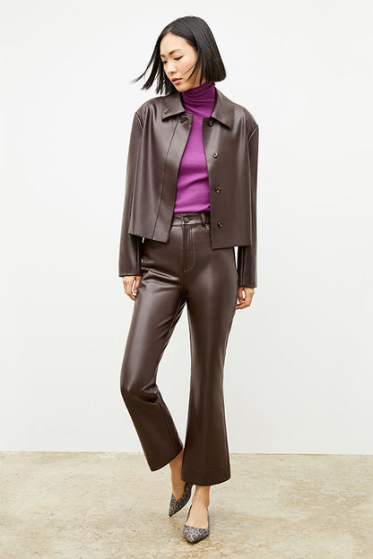 Archie Pant - Vegan Leather :: Brown