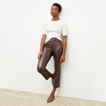 Archie Pant - Vegan Leather :: Brown