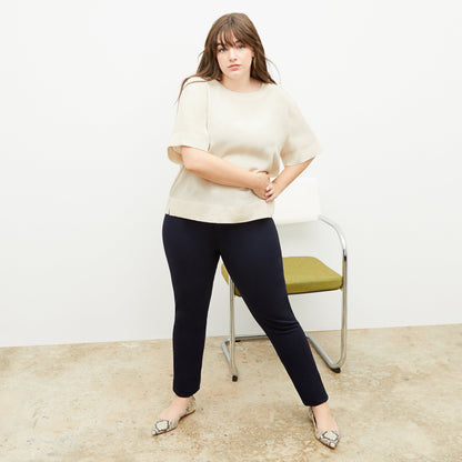 Annika Tee - Washable Silk :: Ivory