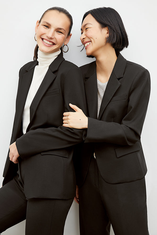 Yasmine Blazer - Wool Twill :: Black