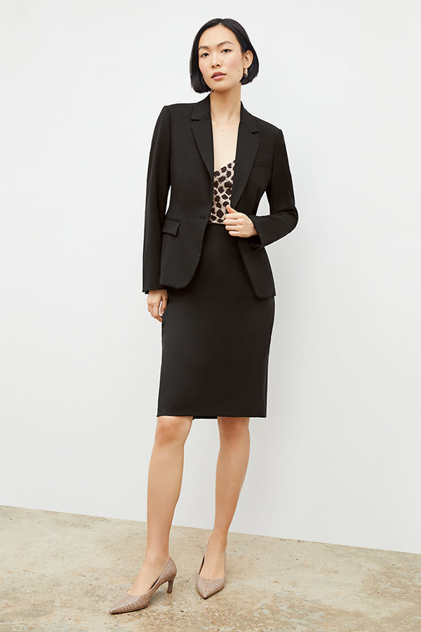 Yasmine Blazer - Wool Twill :: Black
