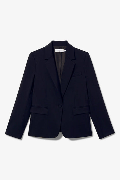Yasmine Blazer - Wool Twill :: Dark Navy