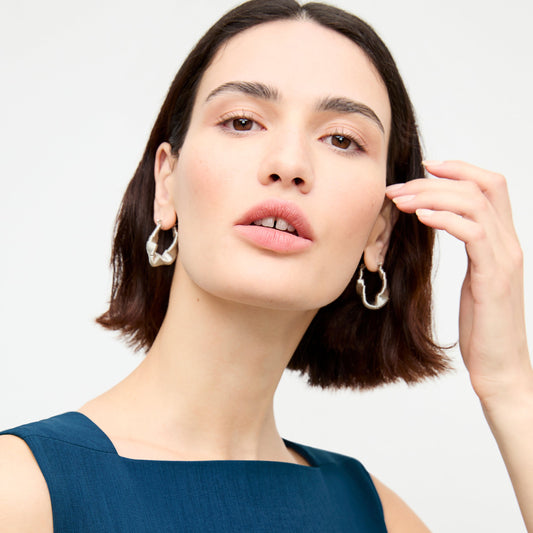 Amy Earrings :: Silver