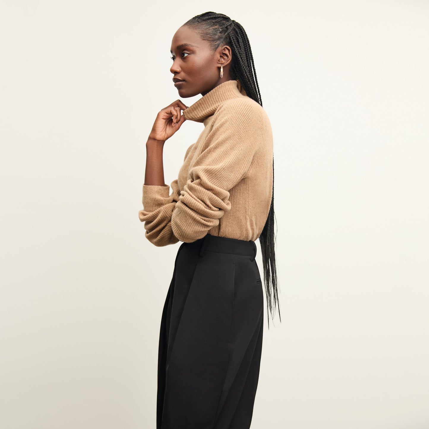 Zuri Pant - Washable Wool Twill :: Black