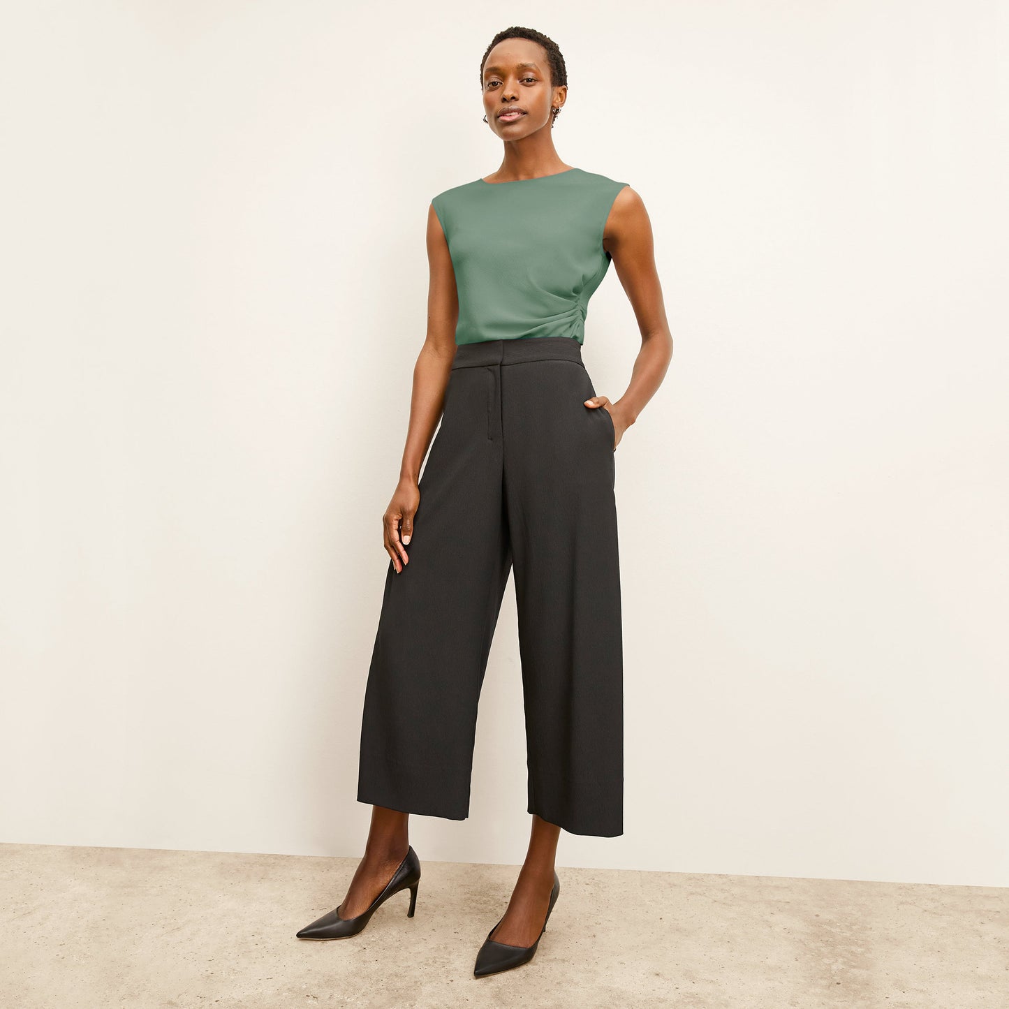 Zhou Culotte - Eco Heavy Soft Wave :: Black