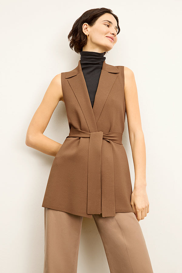 Anh Jardigan - Jardigan Knit :: Saddle
